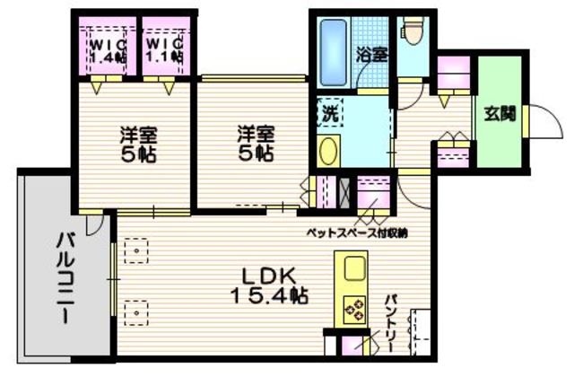 品川区西品川のマンションの間取り