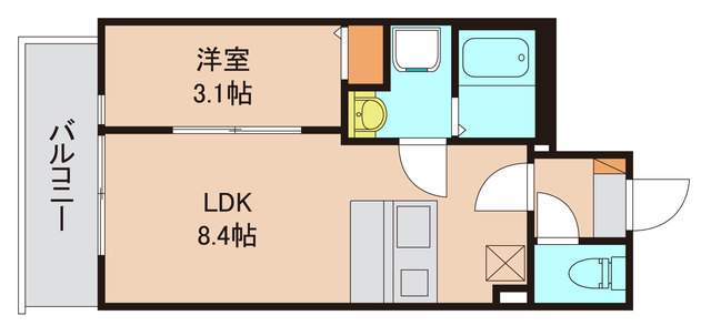 流山市南流山のアパートの間取り