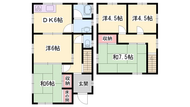 【別府一戸建住宅の間取り】