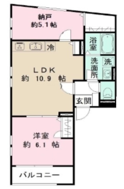 世田谷区等々力のマンションの間取り