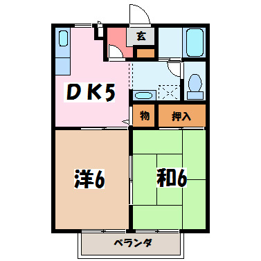 サンガーデン平林Dの間取り