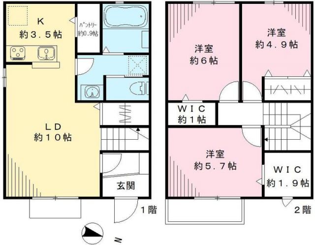 エルメゾンの間取り