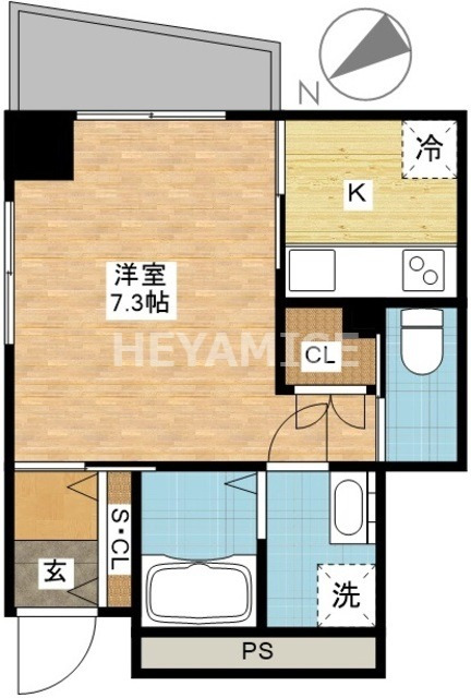 長崎市新地町のマンションの間取り