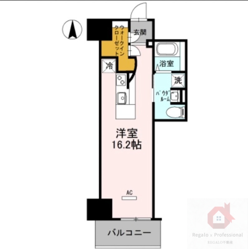 【堺市堺区北花田口町のマンションの間取り】