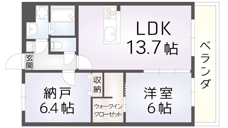 シャルレ7番館の間取り