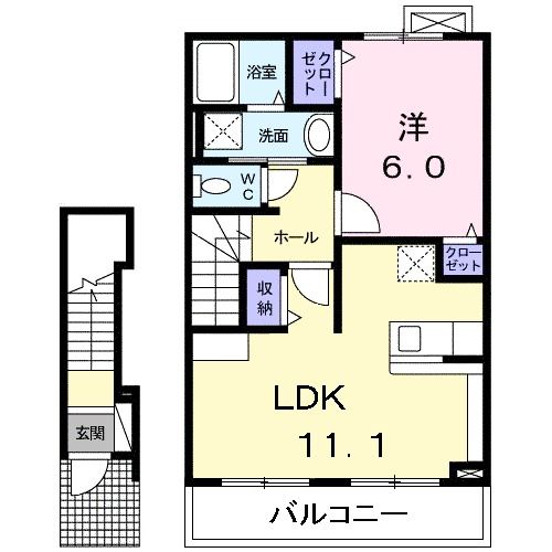 メゾン　ド　エールIの間取り