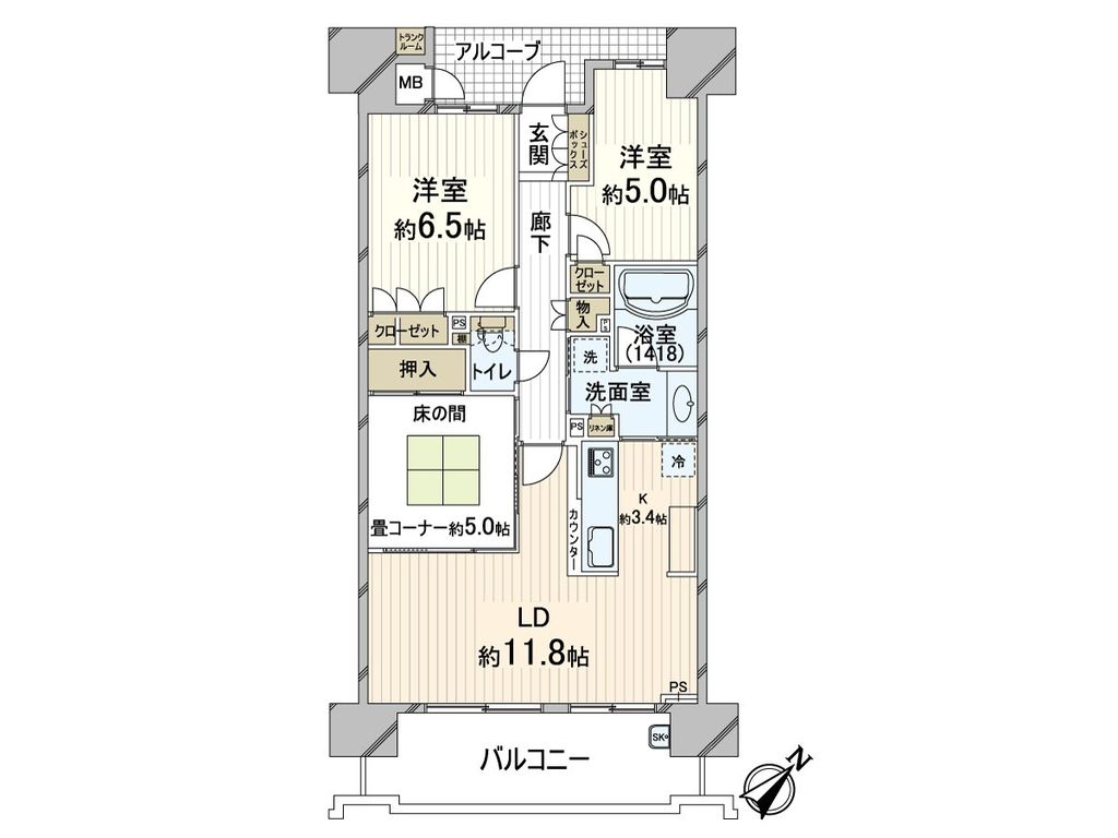 リバーガーデンこのはなの間取り