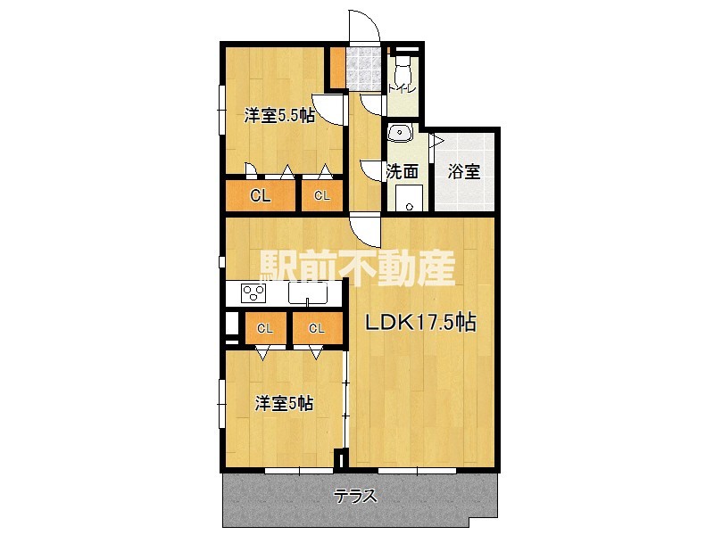 【福岡市西区徳永北のマンションの間取り】