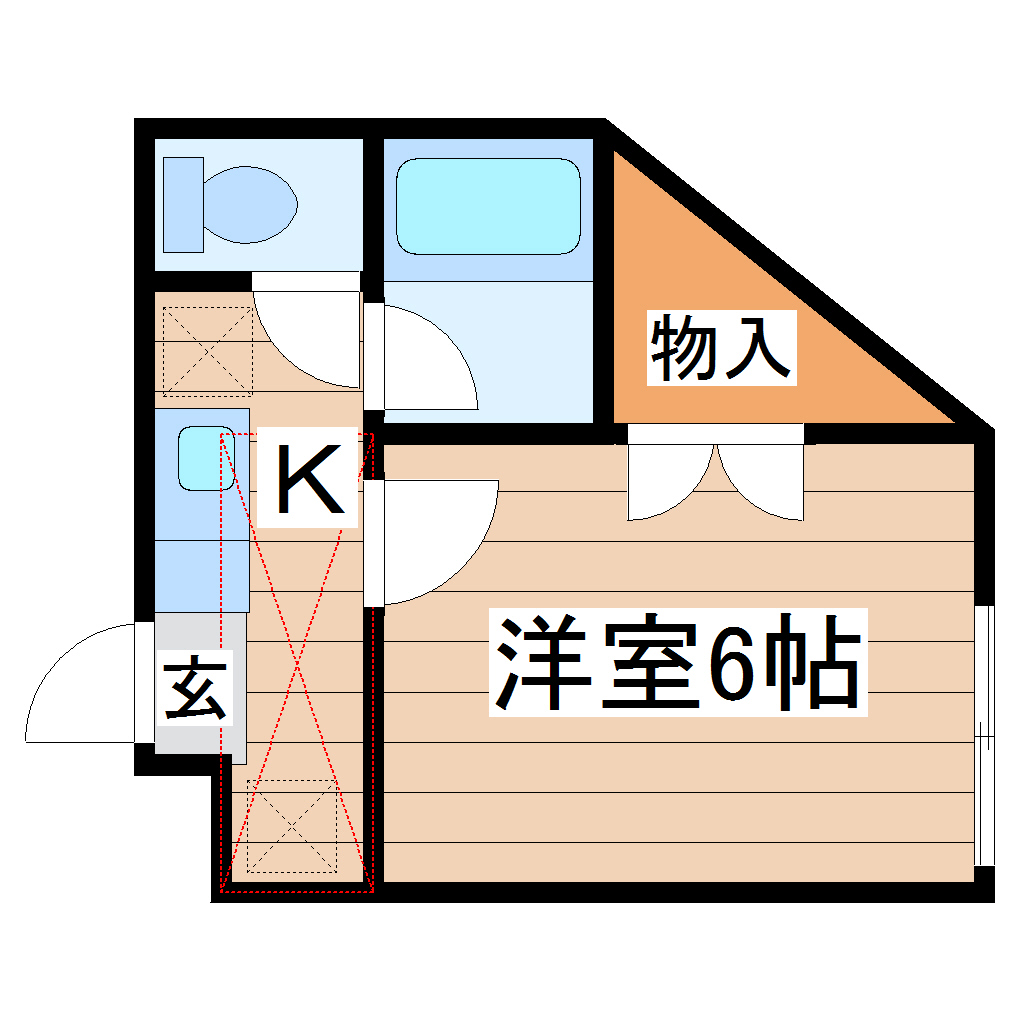 ソレイユ増田の間取り