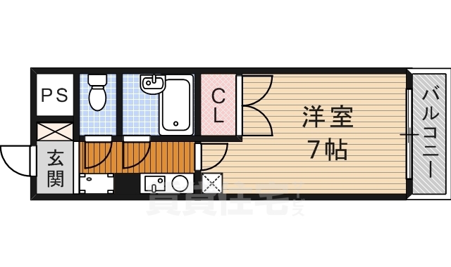 名古屋市熱田区波寄町のマンションの間取り