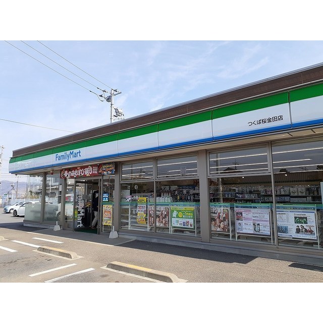 コンビニ　ファミリーマートつくば桜金田店（コンビニ）まで300m