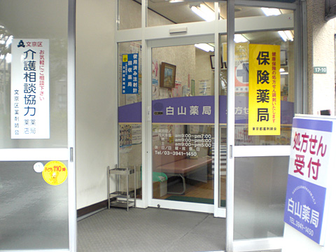 ドラックストア　白山駅前薬局（ドラッグストア）まで522m