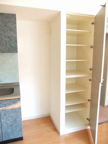 収納　キッチン横　　パントリー