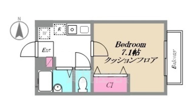 みどりフラットB棟の間取り写真