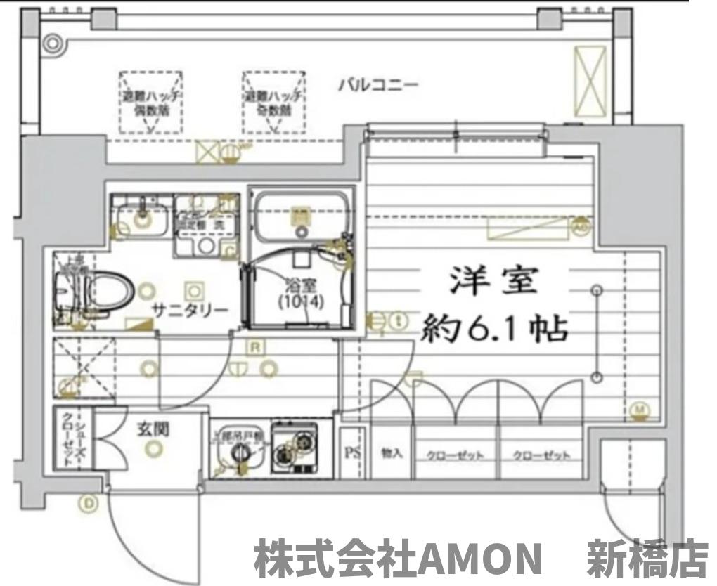 京急本線 新馬場駅 徒歩5分 12階建 築7年の間取り写真