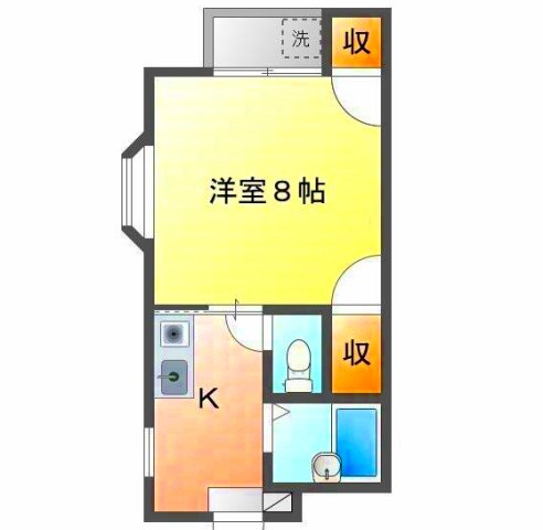 ＪＲ高徳線 徳島駅 徒歩54分 2階建 築31年の間取り写真