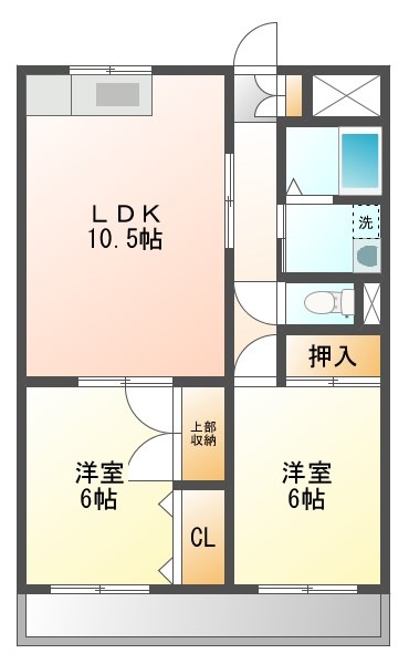 ブルースカイ土井の間取り写真