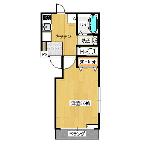 館林市千代田町のマンションの間取り