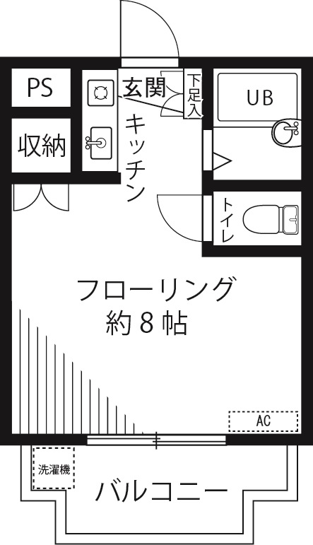 コーポラスいずみの間取り