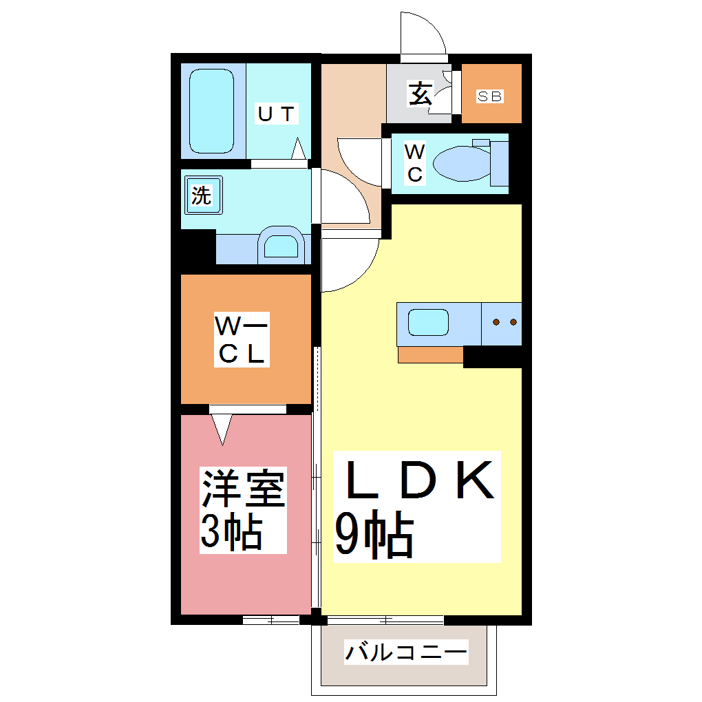 アンジェリーク高柳の間取り