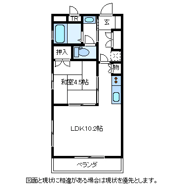 高砂ハイツ高崎東口の間取り