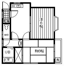 出浦府中ハイツの間取り