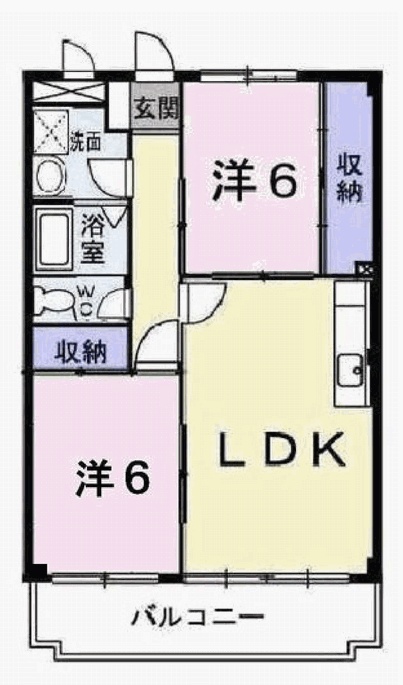 加東市上滝野のマンションの間取り