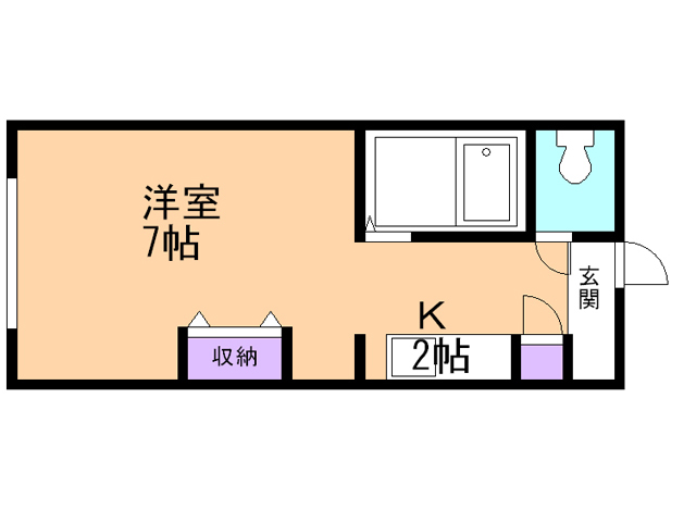 札幌市厚別区厚別中央二条のマンションの間取り