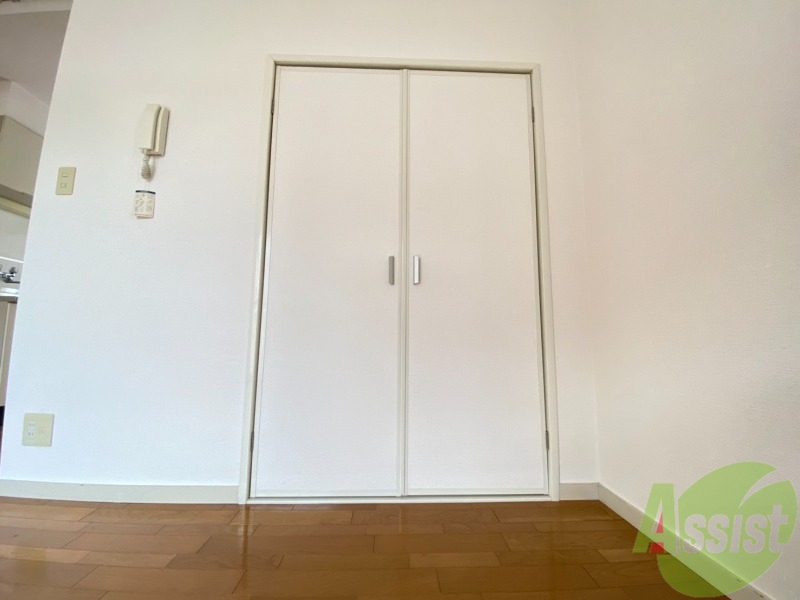 収納　クローゼットです。大きい荷物もしまうことができます。