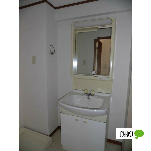 洗面設備　他号室の写真です。