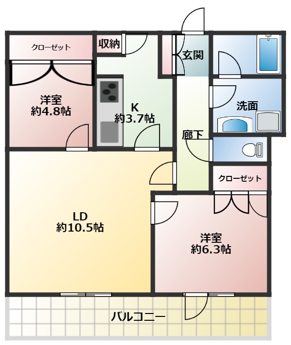 ザ・広島タワーの間取り