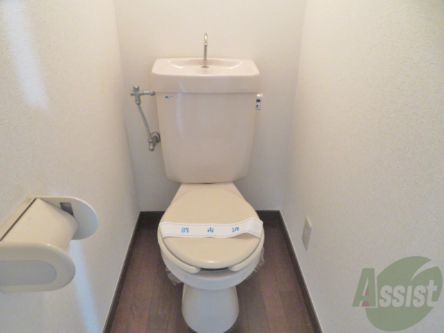 トイレ　トイレはシンプルですね。ウォッシュレットはありません。