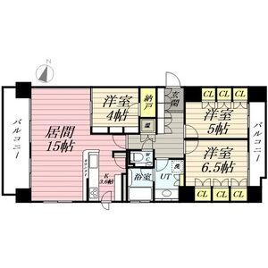 札幌市中央区南三条西のマンションの間取り