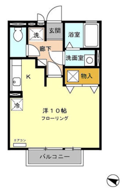 田方郡函南町仁田のアパートの間取り