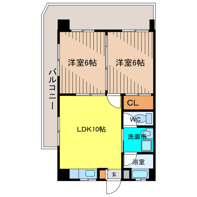 沖縄市美里のマンションの間取り