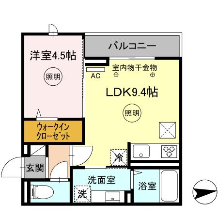 D-room FIRST大善寺駅前の間取り