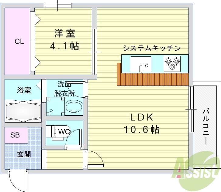 【Halu豊中の間取り】