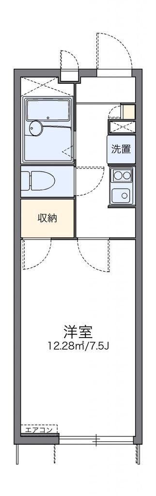 レオパレスＨＫ寿町の間取り