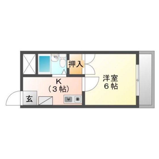 広島市南区西旭町のマンションの間取り