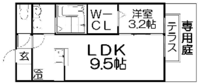 シャルマンコート楠葉の間取り