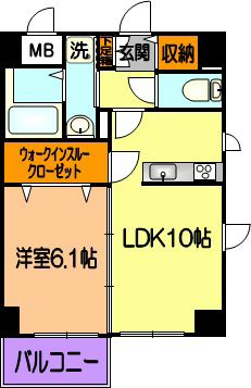 ソレイユ南熊本の間取り