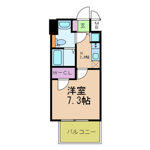 大阪市東成区中本のマンションの間取り