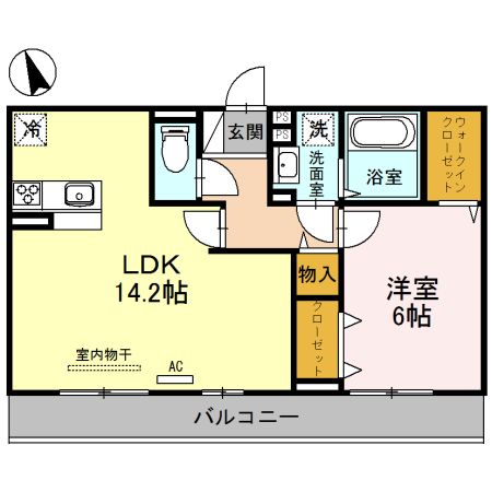 堺市堺区海山町のアパートの間取り