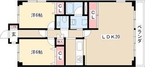 ビラ三秀山中の間取り