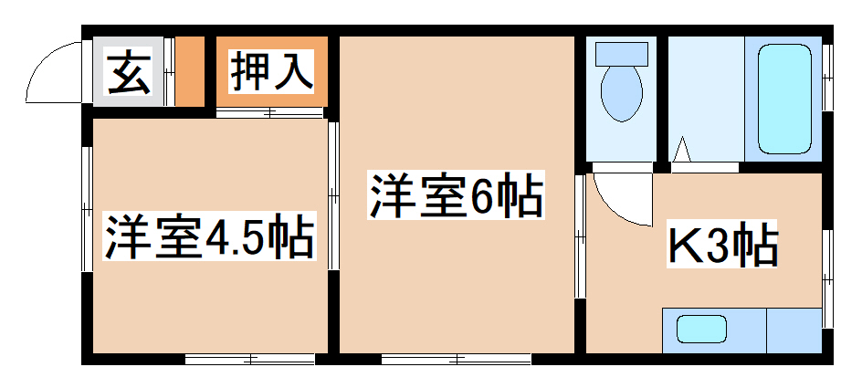 潮見台ハイツの間取り