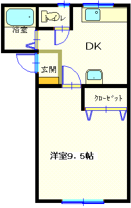 青木ハイツの間取り