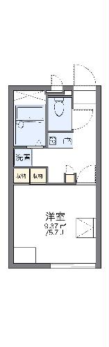 レオパレスアジェル岩倉南の間取り