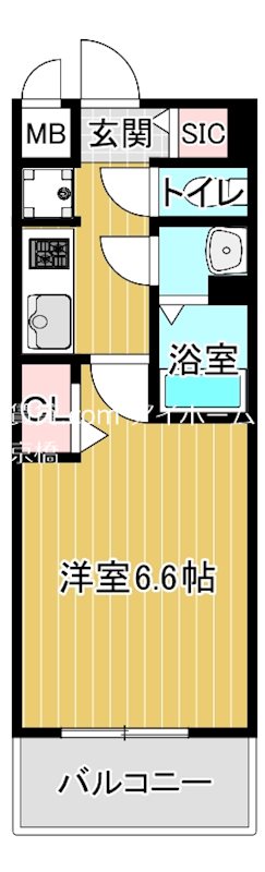 プレサンス大阪都島エレナードの間取り