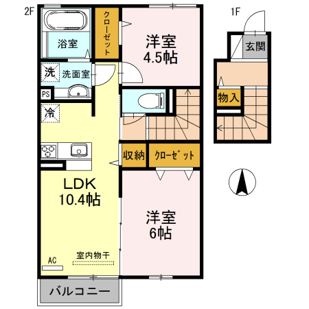 ノース　プレイスの間取り