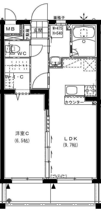 ハーバーウエストの間取り